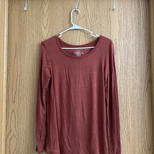 Women's Rust Long Sleeve Top